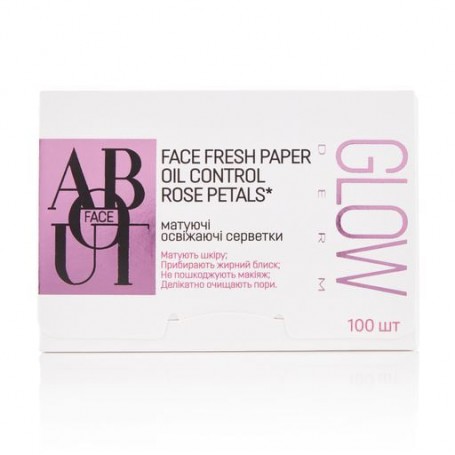 Матирующие салфетки ABOUT face Glow Derm, 100 шт