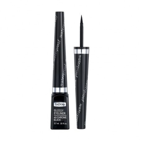 Жидкая пдводка для глаз IsaDora Glossy Eyeliner 40 Chrome Black, 3.7 мл