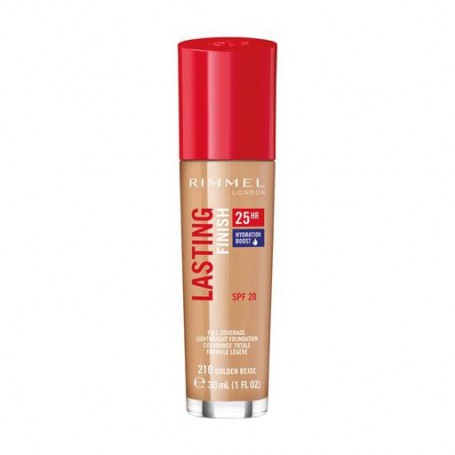 Тональная основа Rimmel Lasting Finish 25HR Hydration Boost Foundation SPF20, 210, 30 мл