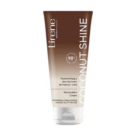 Крем для лица и тела Lirene Coconut Shine Іlluminating Face And Body Cream Кокосовое сияние, 150 мл