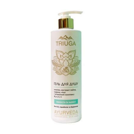 Гель для душа Triuga Ayurveda Professional Skin Care Свежесть и защита, 500 мл