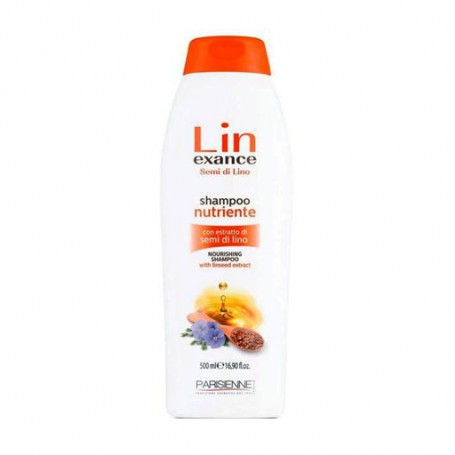 Питательный шампунь для волос Parisienne Lin Exance Semi di Lino Nutriente Shampoo с экстрактом семян льна, 500 мл
