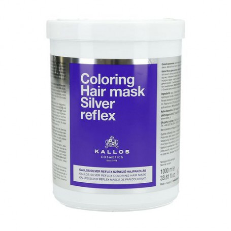 Маска Kallos Cosmetics Silver Reflex Hair Mask для блондированных и седых волос, 1 л