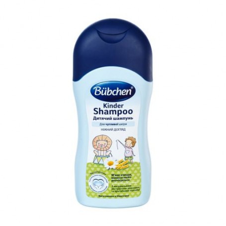 Детский шампунь для чувствительной кожи головы Bubchen с рождения, 200 мл