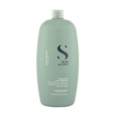 Шампунь Alfaparf Semi De Lino Scalp Renew Energising Low Shampoo для слабых и склонных к выпадению волос, 1 л