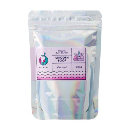 Пудра для ванны Mermade Unicorn Poop, 200 г