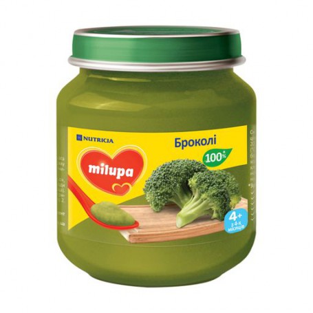 Детское овощное пюре Milupa Брокколи, от 4-х месяцев, 125 г