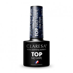 Закрепитель для геля-лака Claresa Easy Painting System Top No Wipe Glitter Blue, 5 г