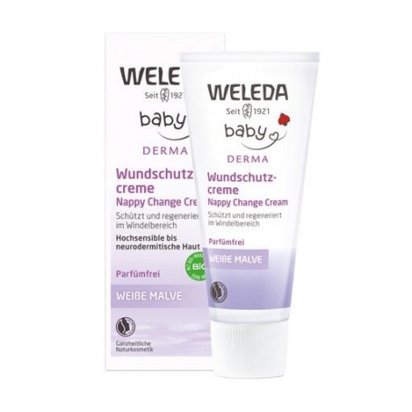 Детский крем от опрелостей Weleda Baby Nappy Change Cream для гиперчувствительной кожи, с алтеем, 50 мл