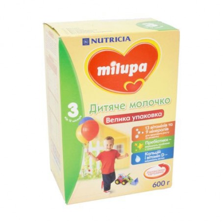 Молочная сухая смесь Milupa Детское молочко 3, с 12 месяцев, 600 г