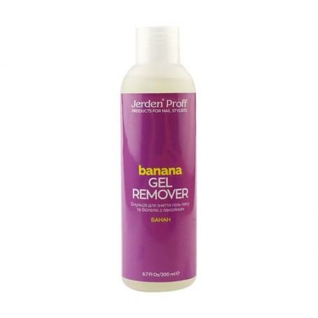 Средство для снятия гель-лака и биогеля Jerden Proff Gel Remover Банан, 200 мл