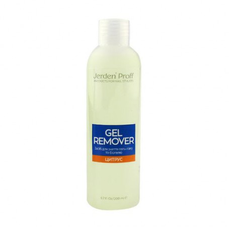 Средство для снятия гель-лака и биогеля Jerden Proff Gel Remover Цитрус, 200 мл