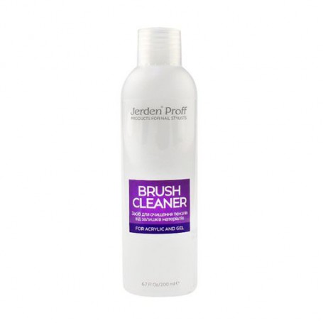 Жидкость для очистки кистей после акрила и геля Jerden Proff Brush Cleaner, 200 мл
