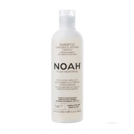 Шампунь для волос NOAH Purifying Shampoo With Green Tea And Basil с зеленым чаем и базиликом, 250 мл