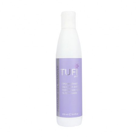 Средство для снятия растворимых гелей и гель-лаков Tufi Profi Premium Gel Remover, 125 мл