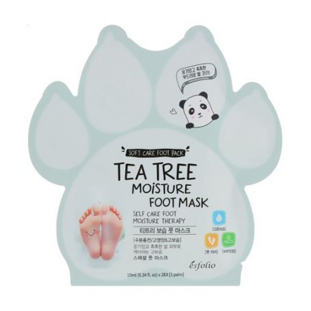 Маска для ног Esfolio Tea Tree Moisture Foot Mask увлажняющая, с экстрактом чайного дерева, 1 пара