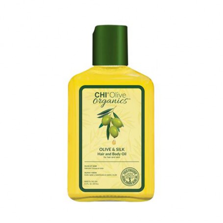 Шелковое масло для волос и тела Chi Olive Organics Olive & Silk Hair and Body Oil с оливой, 15 мл