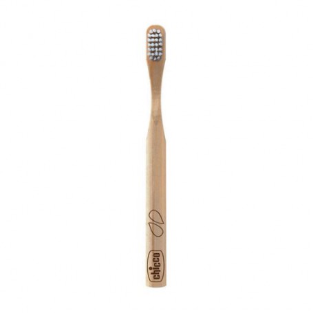 Детская зубная щетка Chicco Bamboo Toothbrush голубая упаковка, от 3 лет, 1 шт