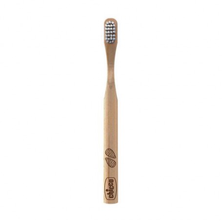 Детская зубная щетка Chicco Bamboo Toothbrush фиолетовая упаковка, от 3 лет, 1 шт