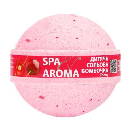Детская солевая бомбочка для ванн Bioton Cosmetics Spa & Aroma Cherry Bath Bomb Вишня, от 3 лет, 200 г