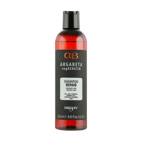 Восстанавливающий шампунь для волос Dikson Argabeta VegKeratin Repair Shampoo, 250 мл