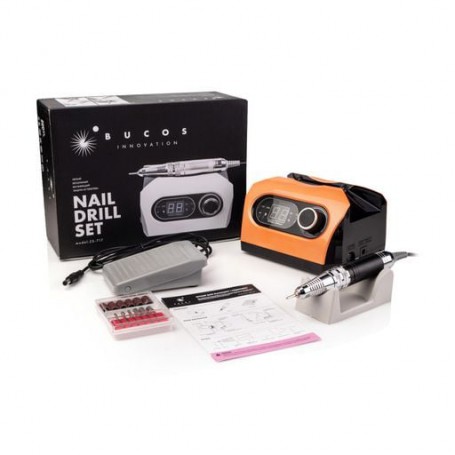 Фрезер Bucos Nail Drill ZS-717 35000 оборотов, Оранжевый, 65 Вт