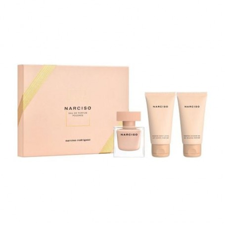 Парфюмированный набор женский Narciso Rodriguez Narciso Poudree Set (парфюмированная вода, 50 мл + лосьон для тела, 50 мл + гель