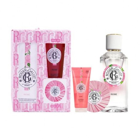 Парфюмированный набор женский Roger & Gallet Mother's Day Rose (парфюмированная вода, 100 мл + мыло твердое, 50 г + гель для душ