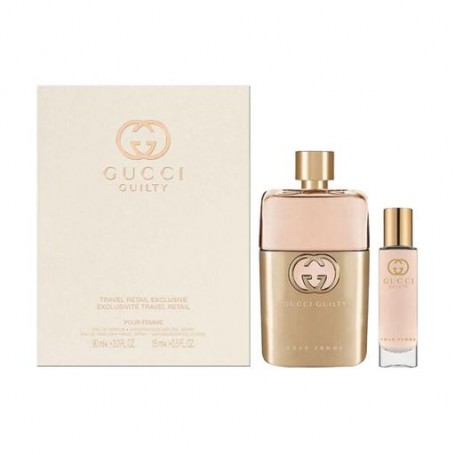 Парфюмированный женский набор Gucci Ladies Guilty Gift Set (парфюмированная вода, 90 мл + парфюмированная вода, 15 мл)
