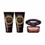 Парфюмированный набор женский Versace Crystal Noir (туалетная вода, 50 мл + гель для душа, 50 мл + лосьон для тела, 50 мл)