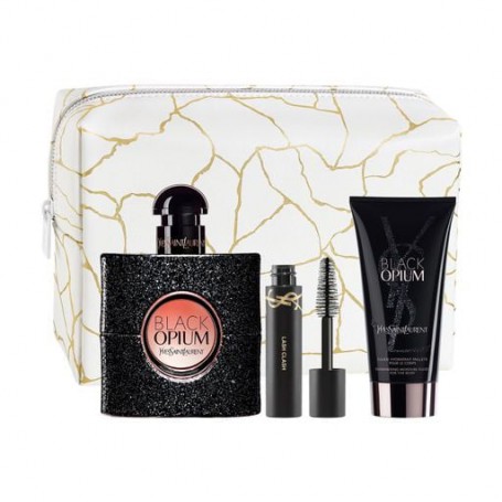 Парфюмированный набор женский Yves Saint Laurent Black Opium, 4 предмета