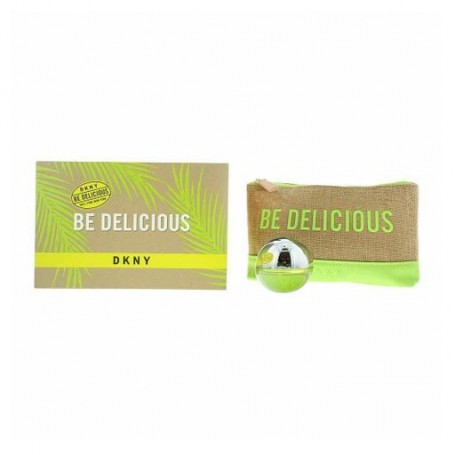 Парфюмированный набор женский Donna Karan DKNY Be Delicious (парфюмированная вода, 30 мл + косметичка)