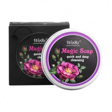 Мыло для очищения и мытья кистей для макияжа WoBs Magic Soap, 100 г