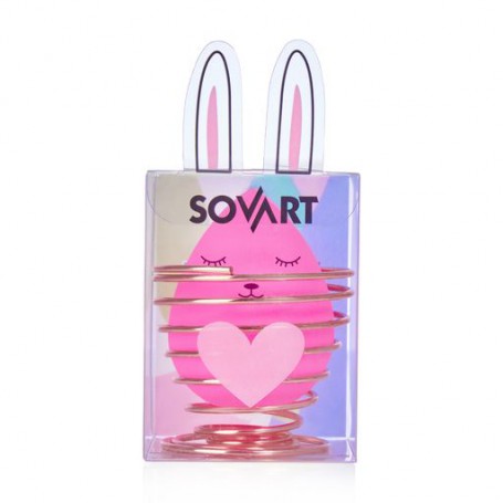 Бьюти блендер Sovart на подставке, розовый