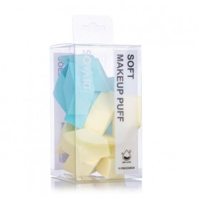 Набор спонжей для макияжа Sovart Soft Makeup Puff желто-голубые, 15 шт