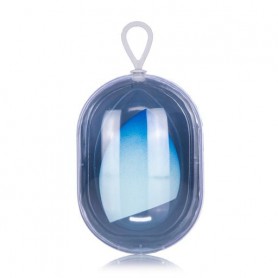 Спонж для макияжа в чехле K.O.S синий, 1 шт