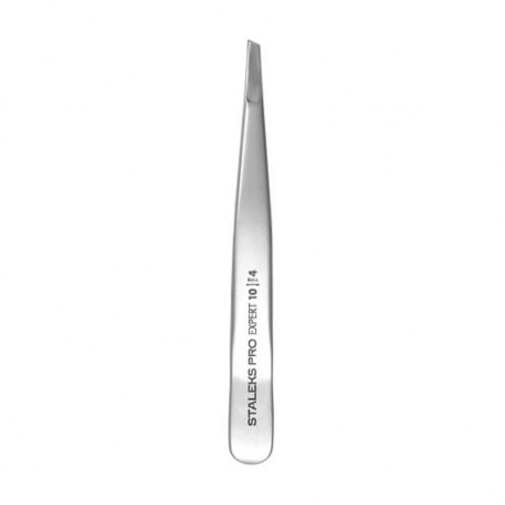 Пинцет для бровей Staleks Pro Expert 10 Type 4 (узкие скошенные кромки), (TE-10/4)