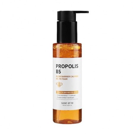 Очищающее масло-пенка для сияния кожи лица Some By Mi Propolis B5 Glow Barrier Calming Oil To Foam с прополисом, 120 мл