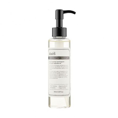 Увлажняющее гидрофильное масло для лица Dear Klairs Gentle Black Fresh Cleansing Oil, 150 мл