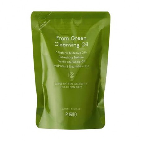 Гидрофильное масло Purito From Green Cleansing Oil, 200 мл (дойпак)