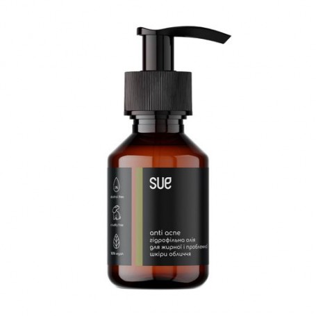 Гидрофильное масло для лица Sue Anti Acne для жирной и проблемной кожи, 50 мл