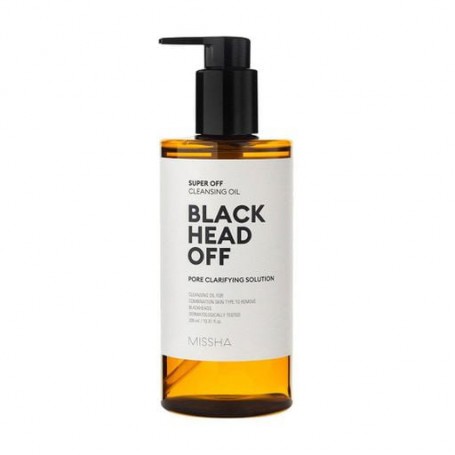 Гидрофильное масло для лица Missha Super Off Cleansing Oil Blackhead Off для проблемной кожи, против чёрных точек, 305 мл