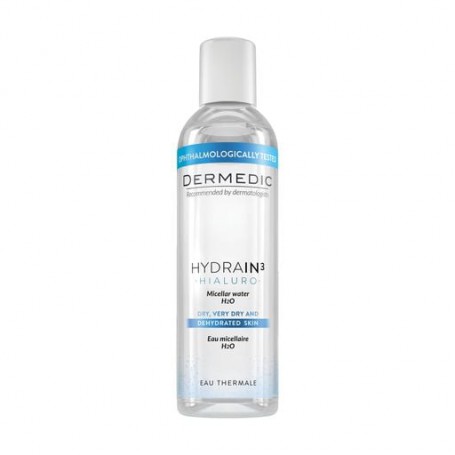 Мицеллярная вода для лица Dermedic Hydrain Hialuro Micellar Water H2O для сухой, очень сухой и обезвоженной кожи, 500 мл