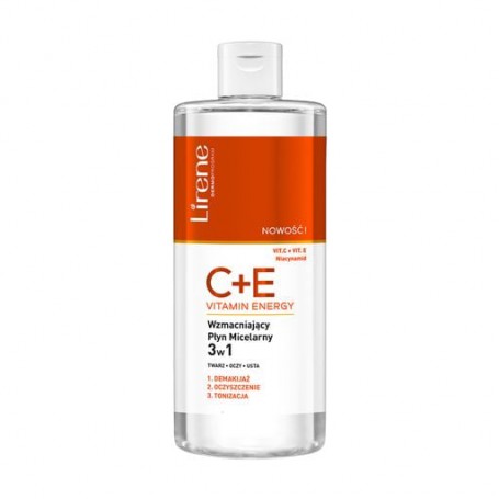 Укрепляющая мицеллярная вода Lirene C+E Vitamin Energy, 400 мл