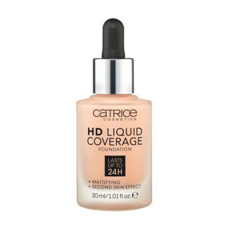 Матирующая тональная основа для лица Catrice HD Liquid Coverage Foundation, 020 Rose Beige, 30 мл