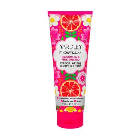 Скраб для тела Yardley Flowerazzi Magnolia & Pink Orchid Exfoliating Body Scrub, 200 мл