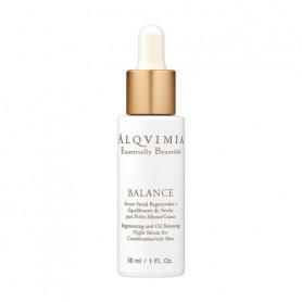 Сыворотка для лица Alqvimia Regenerating And Oil Balancing Night Serum для комбинированной и жирной кожи, 30 мл