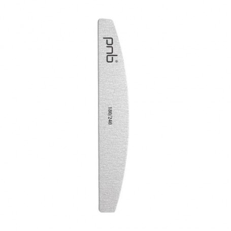 Пилка для ногтей PNB Nail File Grey Half-Round 180/240 грит, Grey, полукруг