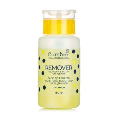Жидкость для снятия гель-лака и биогеля GlamBee Remover Дыня, 150 мл