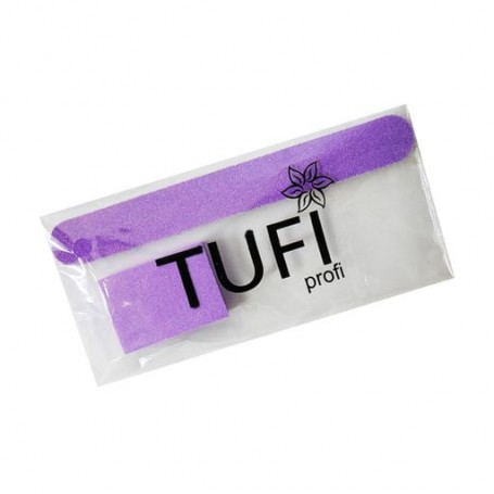 Набор одноразовый для маникюра Tufi Profi Premium (пилочка 180/240 грит, 1 шт + баф 120/120 грит, фиолетовый, 1 шт), (097775)